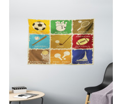 Sports Art Wide Tapestry