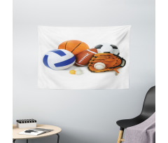 Ping Pong Volleyball Wide Tapestry