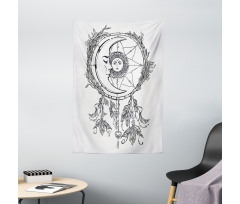 Dreamcatcher Moon Tapestry