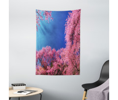 Cherry Blossom Trees Tapestry