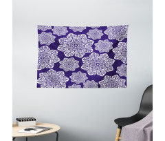 Flora Lace Snowflake Wide Tapestry