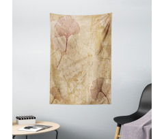 Vintage Leaves Grunge Tapestry