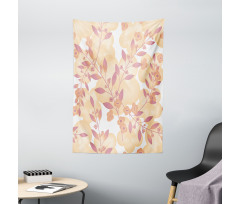 Floral Art Berry Pastel Tapestry