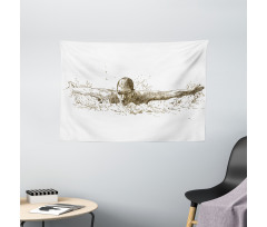 Olympics Swimming Wide Tapestry