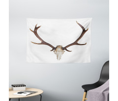 Antlers Skeleton Hunter Wide Tapestry