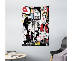 Modern Fashion Girl Tapestry