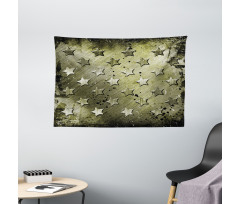 Grunge Effect Stars Wide Tapestry