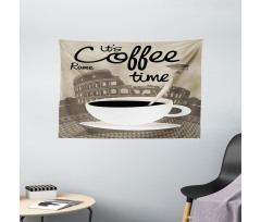 Rome Landmark Drink Cup Wide Tapestry