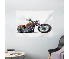 Motorbike Adventure Wide Tapestry