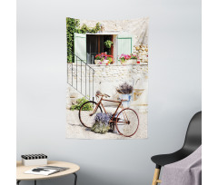 Bike Flower Countryside Tapestry