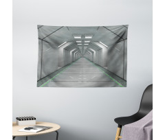 Corridor in Ship Space Wide Tapestry