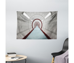 Futuristic Corridor Wide Tapestry