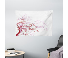 Magnolia Art Wide Tapestry