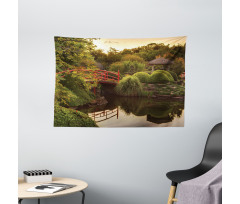 Garden Asia Peace Wide Tapestry