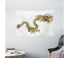 Fire Dragon Astrology Wide Tapestry