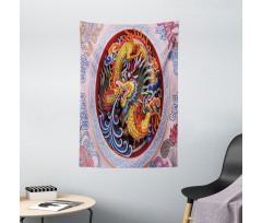 Chinese Dragon Mythical Tapestry