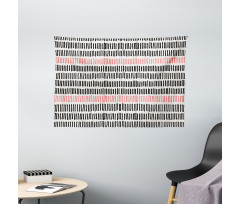 Geometric Lines Wide Tapestry