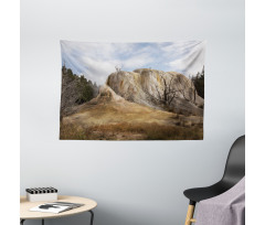 Rock Orange Spring Wide Tapestry