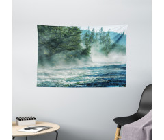 River Trees Nature Wide Tapestry