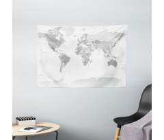 World Map Continent Earth Wide Tapestry