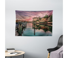 Sunrise River Nautical Wide Tapestry