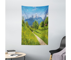 Wild Flowers in Alps Tapestry