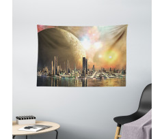 Utopia Metropolis Urban Wide Tapestry