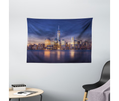 Manhattan Landscape Wide Tapestry