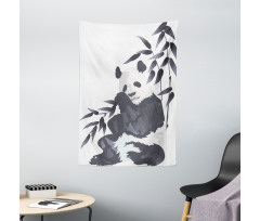 Panda in Zoo Chinese Tapestry