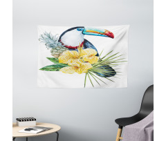 Toucan Bird Exotic Wide Tapestry