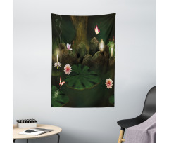 Mystic Forest with Candle Tapestry