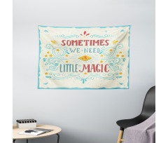 Magic Words Art Wide Tapestry