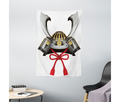 Samurai Kabuto Mask Tapestry