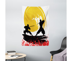 Watercolor Style Ninja Tapestry