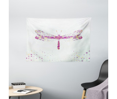 Flying Dragonfly Wide Tapestry