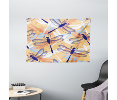 Dragonfly Pattern Boho Wide Tapestry