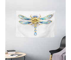 Mechanical Dragonfly Wide Tapestry