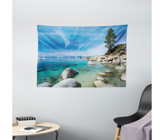 Coastal Tropical Tahoe Wide Tapestry