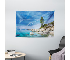 Seascape Lake Tahoe Wide Tapestry