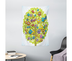 Canary Bird Fun Family Tapestry