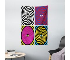 Pop Art Hypnotic Tapestry