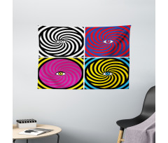 Pop Art Hypnotic Wide Tapestry