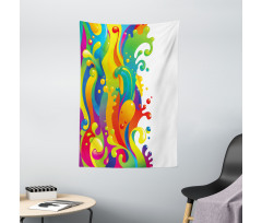 Rainbow Splash Tapestry