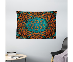 Floral Boho Hippie Wide Tapestry