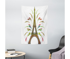 Eiffel Fireworks Tapestry