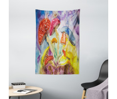 Watercolor Forest Tapestry