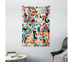 Retro Evil Eyes Tapestry