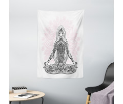 Meditation Lotus Mandala Tapestry