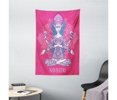 Yoga Mandala Girl Tapestry