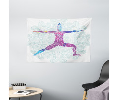 Mandala Boho Meditation Wide Tapestry